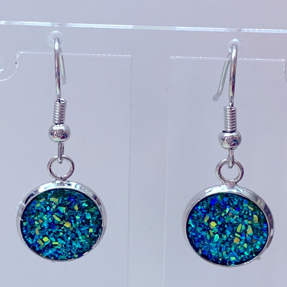 🖤Pick Any 3 for $12🖤 Faux Druzy Stud Stainless Steel Earrings - Picture 2 of 7